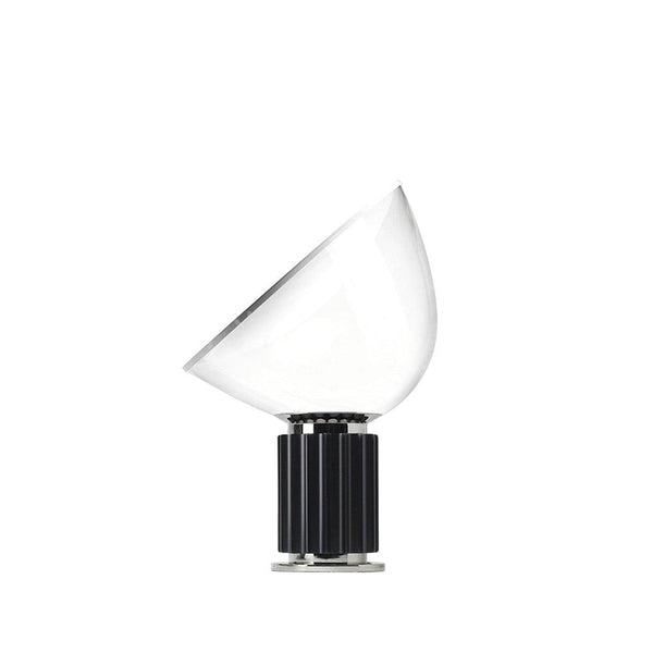 clear glass radar table lamp metal base for bedroom living room