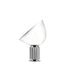 clear glass radar table lamp metal base for bedroom living room
