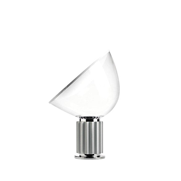 clear glass radar table lamp metal base for bedroom living room