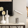 clear glass radar table lamp metal base for bedroom living room