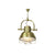 coastal bronze glass wave pendant light