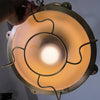 coastal bronze glass wave pendant light