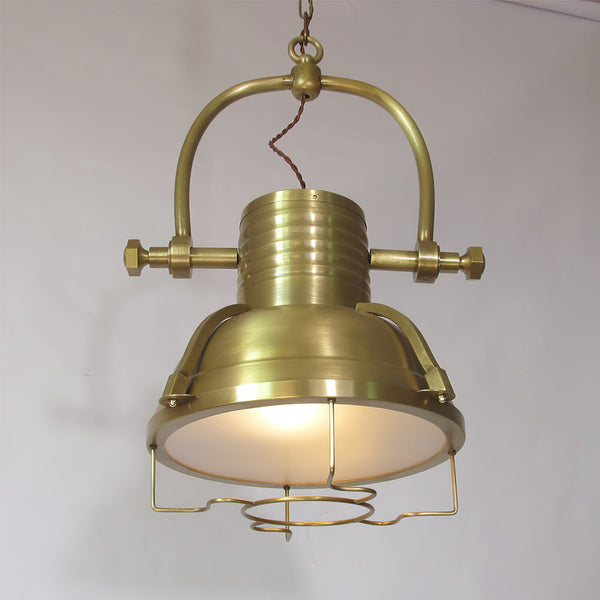 coastal bronze glass wave pendant light