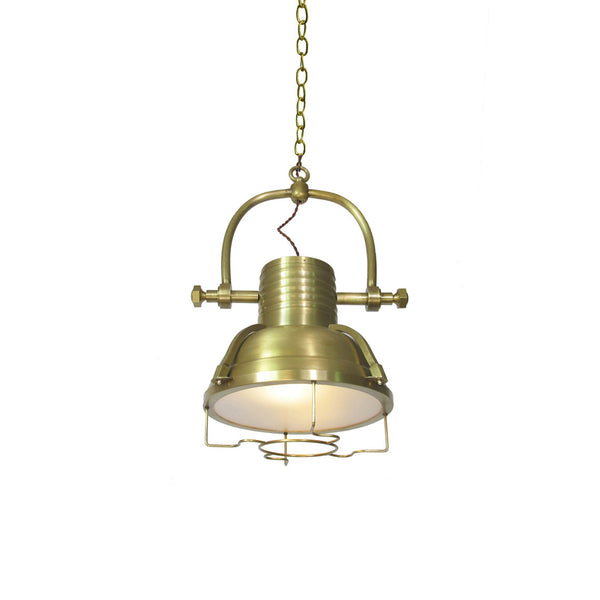 coastal bronze glass wave pendant light