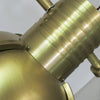 coastal bronze glass wave pendant light