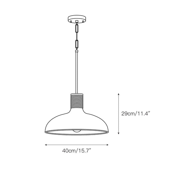coastal white metal hemp rope dome pendant lamp