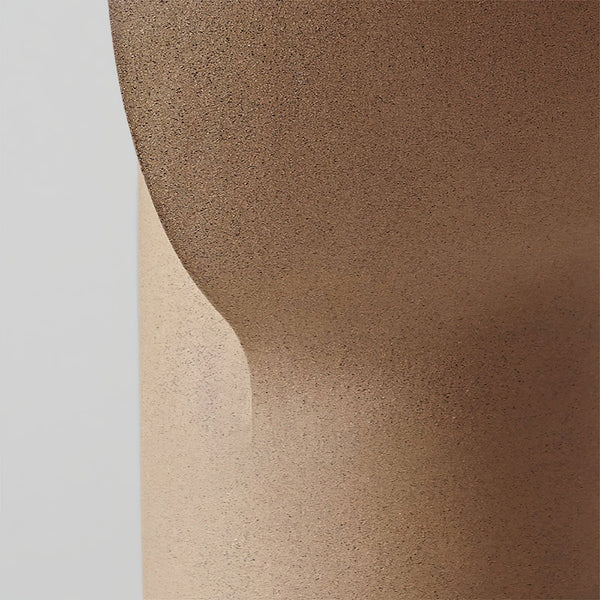 contemporary beige pink resin round table lamp