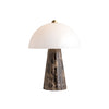 contemporary brown marble glass table lamp