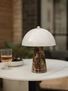 contemporary brown marble glass table lamp
