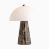 contemporary brown marble glass table lamp