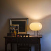 contemporary clear glass buds table lamp