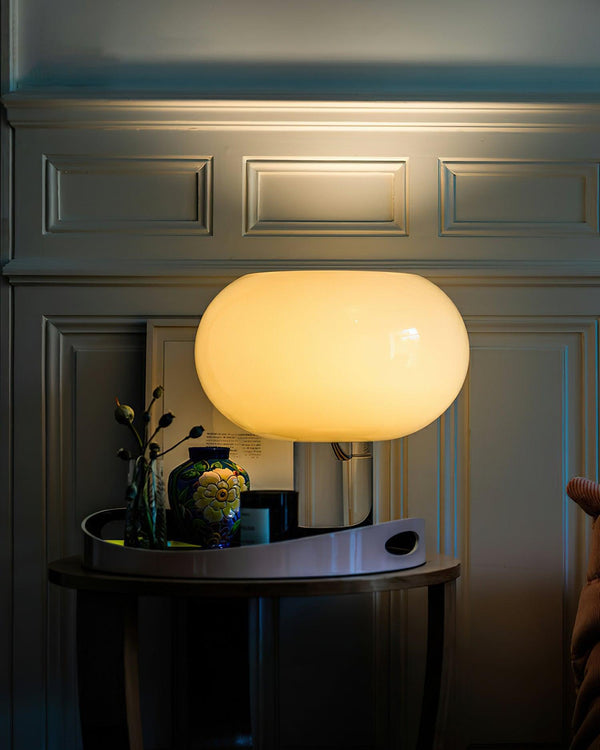 contemporary clear glass buds table lamp