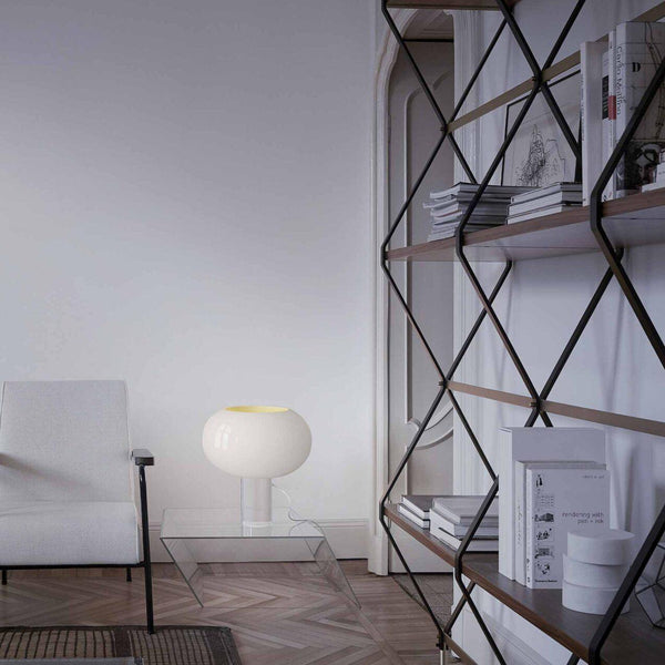 contemporary clear glass buds table lamp
