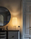 contemporary clear glass buds table lamp