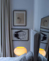 contemporary clear glass buds table lamp