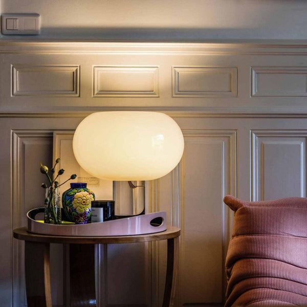contemporary clear glass buds table lamp