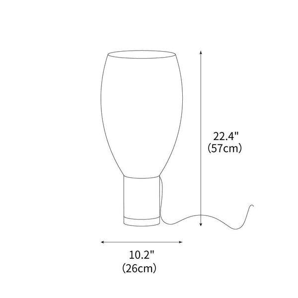 contemporary clear glass buds table lamp