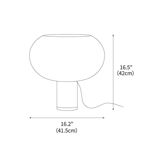 contemporary clear glass buds table lamp
