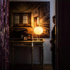 contemporary clear glass buds table lamp