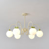 contemporary cream glass bow chandelier