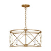 contemporary gold black metal lantern chandelier