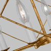 contemporary gold black metal lantern chandelier