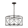 contemporary gold black metal lantern chandelier