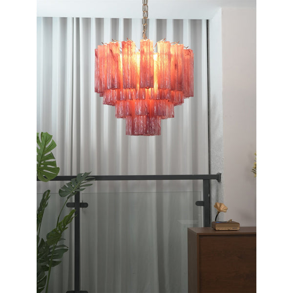 contemporary multi color glass cloud chandelier