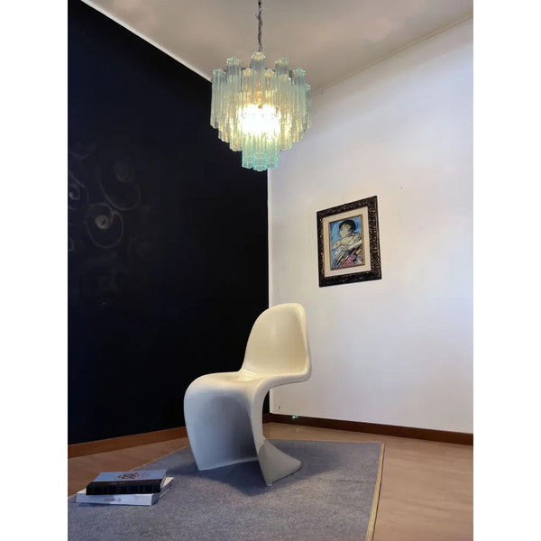 contemporary multi color glass cloud chandelier