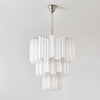 contemporary multi color glass cloud chandelier