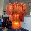contemporary multi color glass cloud chandelier