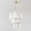 contemporary multi color glass cloud chandelier