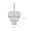 contemporary multi color glass cloud chandelier