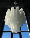 contemporary multi color glass cloud chandelier