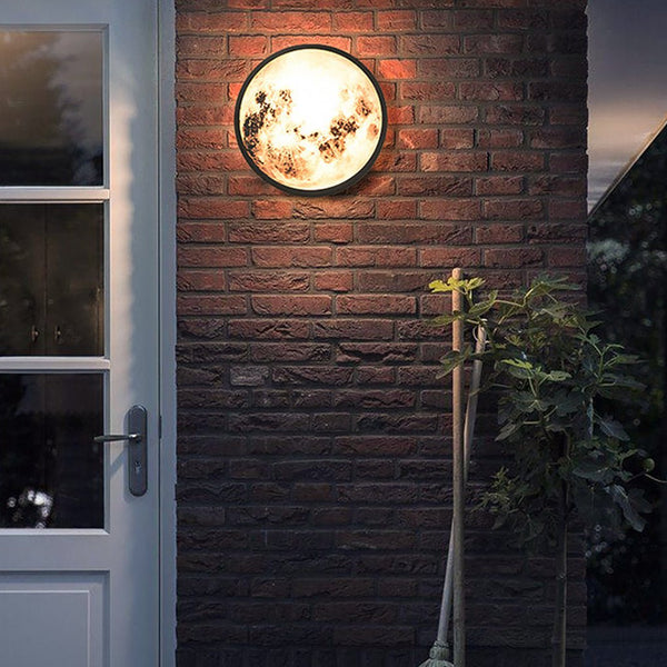 Creative Moon Outdoor Waterproof Garden Light Led Exterior Wall Light