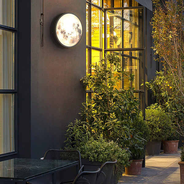 Creative Moon Outdoor Waterproof Garden Light Led Exterior Wall Light