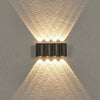 Creative Wave Arc Design Up And Down Lights Led Outdoor Wall Lights Wall Sconces Waterproof