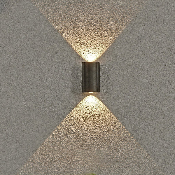 Creative Wave Arc Design Up And Down Lights Led Outdoor Wall Lights Wall Sconces Waterproof