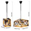 Rustic Industrial Linear Chandelier For Dining Rooms Farmhouse Rectangular Square Light Fixture