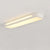 19 In W 1 Light Long Oval Led Flush Mount Minimalist Rectangular Ceiling Light