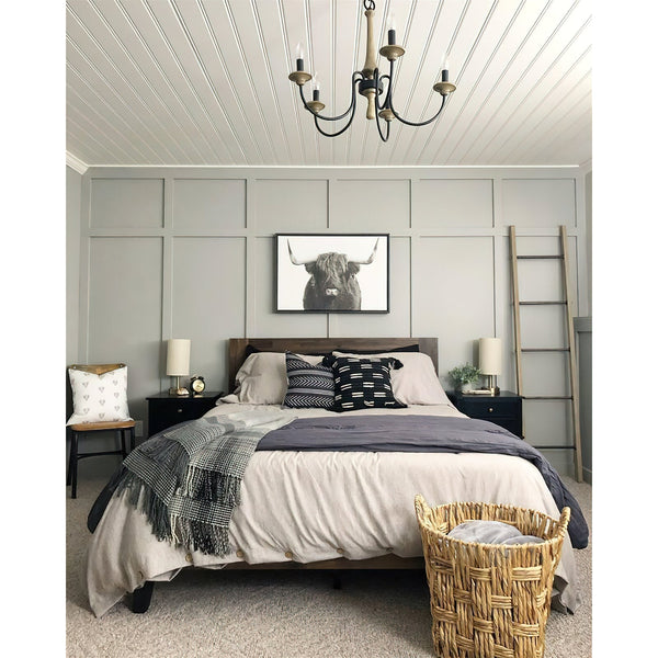 farmhouse black wood iron chandelier
