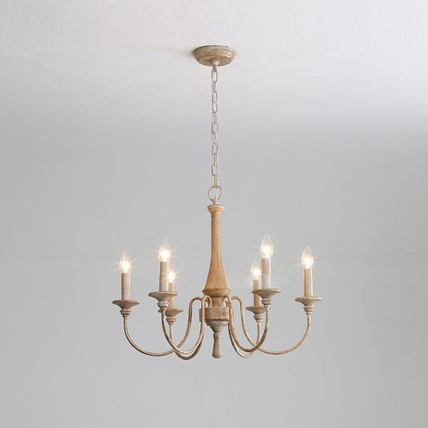 farmhouse black wood iron chandelier