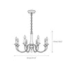 farmhouse black wood iron chandelier
