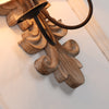farmhouse distressed white wood fabric wall sconce