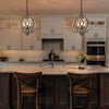 farmhouse weathered white wood 3 light pendant lamp