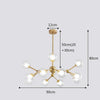 Radiant Beauty 12 Light Sputnik Semi Flush Fixture Chandelier