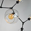 Globe Sputnik Industrial Glass Chandelier Modern Lighting With Customizable Color Shades