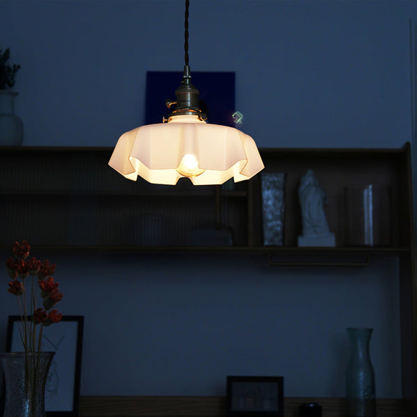 french ceramic flower pendant light brass for dining room bedroom