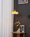 french ceramic flower pendant light brass for dining room bedroom