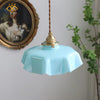 french ceramic flower pendant light brass for dining room bedroom